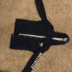 hollister button up sweater